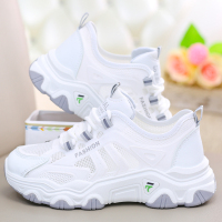 述雅老爹鞋ins潮女透气薄款女鞋2021新款高中生运动软底网鞋