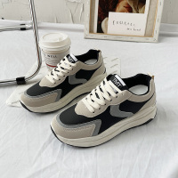 述雅港风老爹鞋子女ins潮2022年春季新款百搭街拍厚底时尚休闲运动鞋