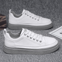 述雅秋冬季男鞋潮流2021新款韩版板鞋男士休闲皮鞋一脚蹬百搭小白潮鞋