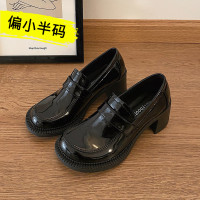 述雅复古玛丽珍鞋女2022年新款英伦风小皮鞋大头乐福鞋日系仙女单鞋