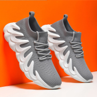 述雅男鞋春季2022新款潮流百搭运动休闲跑步袜子鞋八爪鱼火山潮鞋