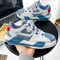 述雅2022新款男鞋春秋潮流百搭运动休闲厚底小鞋透气老爹潮鞋