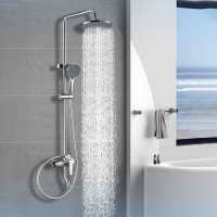 海尔花洒VH-SL1321 9英寸顶喷 3档手持59精铜一体铸造主体