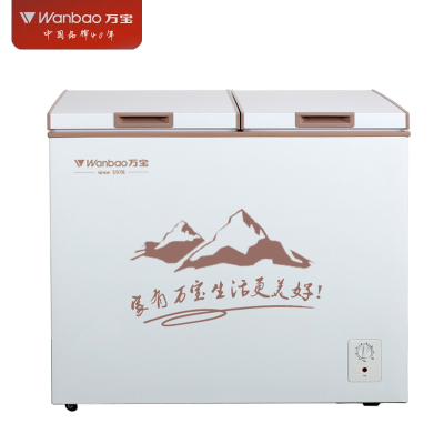 万宝(Wanbao)BCD-338 冷柜冷藏冷冻冰柜 家用商用节能双温柜 快速制冷顶开门卧式减霜冰柜冰箱