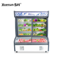 雪村(Xuecun)HY-1600 双温点菜柜 1.6米冒菜麻辣烫卤菜凉菜展示柜烧烤冷藏冷冻立式冷柜蔬菜水果保鲜柜商用