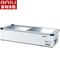 百利(BAILI)SD-100D 卧式冷柜冷藏冷冻柜转换冰柜熟食水果蛋糕摆摊专用冰柜玻璃门烧烤熟食卤味麻辣烫保鲜冰箱