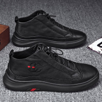 苏芈夏季2021新款英伦风百搭潮鞋皮鞋马丁靴男鞋低帮皮靴欧洲站网红