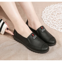 苏芈春夏季妈妈鞋平底单鞋女软底女士中老年人女鞋豆豆鞋孕妇鞋子