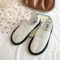 苏芈欧洲站女鞋夏季单鞋2021年新款款百搭豆豆鞋女平底网鞋透气网面