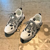 苏芈厚底增高老爹鞋女2021春季新款韩版运动鞋学生系带休闲智熏鞋