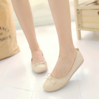苏芈春夏秋季新款蛋卷鞋大童少女皮鞋圆头平底单鞋初中学生软底公主鞋