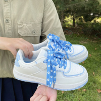 苏芈休闲鞋女松糕厚底小白鞋学生拼色百搭运动鞋2021年秋季上新潮