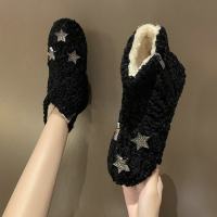 苏芈毛毛鞋女冬加绒2021年新款羊羔毛豆豆鞋保暖加厚款雪地靴女