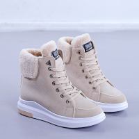 苏芈雪地靴女2021新款冬季加绒加厚底学生保暖马丁靴ins中筒短靴