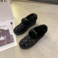 苏芈雪地靴女短筒韩版2021年新款百搭学生冬季保暖加绒低帮面包鞋