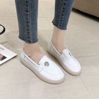 苏芈鞋子女2022春季新款护士鞋女软底透气不累脚舒适小白鞋平底豆豆鞋