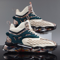 苏芈高帮男鞋秋季新款韩版潮流青少年增高老爹气垫爆米花篮球运动潮鞋