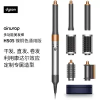 戴森(DYSON) HS05多功能美发棒Airwrap Complete空气卷发棒 卷/直发 HS05铜镍色[通用版]