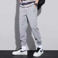 休闲裤男2022春季新款潮牌卫裤简约九分裤子学生潮流宽松束脚运动长裤HOUQIYE