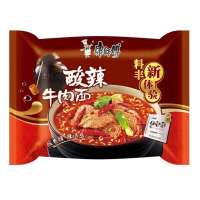 康师傅酸辣牛肉袋面111g酸辣牛肉味*24袋