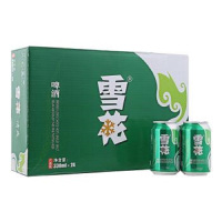 雪花清爽8度啤酒330ml*24听
