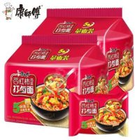 康师傅袋装方便面102g*5西红柿鸡蛋打卤味*6组