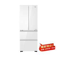 海尔(Haier)413升多门零嵌冰箱 全空间保鲜 阻氧干湿分储 冷冻智能恒温BCD-413WGHFD1BSJU1(白)