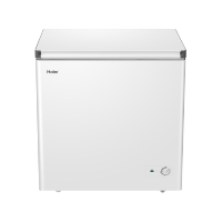 海尔(Haier)200升家用卧式冰柜 冷柜 小冰箱 减霜80% 一级能效 断电保护 带脚轮BC/BD-200GHW9D