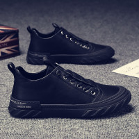 述雅防水鞋男雨天夏季新款纯黑软底休闲皮鞋透气防滑厨房鞋子厨师男鞋