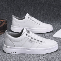 述雅男鞋2021新款夏季潮鞋青年潮流韩版休闲百搭运动男生防水小白板鞋