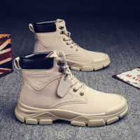 述雅工地鞋男高帮夏季耐磨防滑休闲上班工作户外登山男鞋电焊工劳保鞋