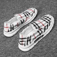 述雅2021年夏季新款老北京布鞋帆布鞋男潮流百搭韩版一脚蹬懒人鞋速干