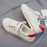 述雅2021夏季新款透气小白板鞋韩版潮流男鞋百搭休闲白鞋潮鞋运动布鞋