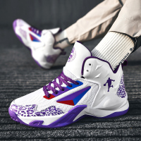 述雅鞋子男潮鞋夏季高帮百搭休闲运动篮球潮鞋青少年学生透气防臭球鞋