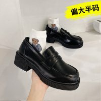 述雅小皮鞋女英伦2021春季新款韩版学院风粗跟制服鞋日系复古jk单鞋子