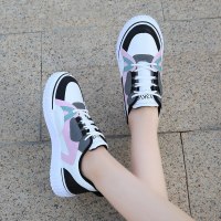 述雅小白鞋女2021春季新款百搭软底板鞋初中生休闲网红德训港风帆布鞋
