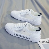 述雅小白鞋女鞋2021年新款百搭夏季透气单鞋休闲板鞋鞋子网面薄款