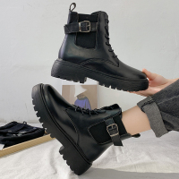 述雅瘦瘦鞋网红ins潮马丁靴女新款百搭春秋单靴薄款英伦风短靴子