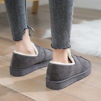 述雅鞋子女冬2021新款短筒雪地靴女加绒鞋保暖平底冬季鞋女短靴