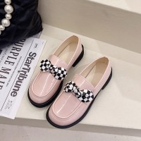 述雅英伦小皮鞋女2022年新款春季厚底复古设计感小众学院风玛丽珍单鞋