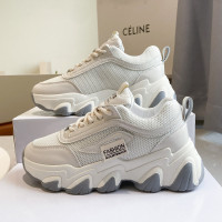 述雅休闲厚底运动鞋子女2022年春季新款网红百搭舒适圆头原宿风老爹鞋