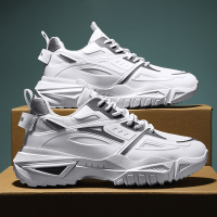 述雅老爹鞋男2022春季新款潮流男士运动休闲增高百搭白色ins潮鞋