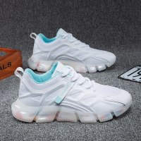 述雅男鞋春季2022年新款百搭青少年休闲运动网面透气厚底增高老爹潮鞋