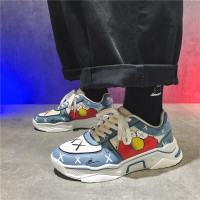 枫述印花老爹鞋男ins超火新款夏季动漫联名运动韩版潮流港风百搭板鞋