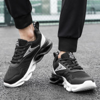 苏芈男鞋春季网面透气夏季跑步鞋青少年学生增高韩版百搭运动休闲潮鞋