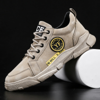 苏芈工地鞋男春秋季防水运动休闲男士上班干活防滑男鞋工装低帮劳保鞋