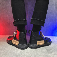 苏芈黑色马丁靴2021年新款百搭韩版潮流ins街拍学生潮牌英伦中帮男鞋