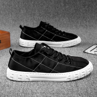 苏芈帆布鞋男鞋2021夏季透气一脚蹬黑色板鞋男士老北京布鞋子休闲懒人