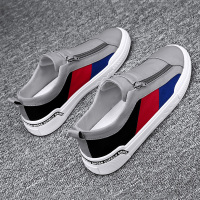 苏芈男鞋2021年新款夏季帆布鞋透气潮鞋男士休闲一脚蹬板鞋老北京布鞋