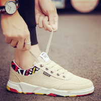 苏芈男鞋春夏季百搭潮鞋懒人帆布板鞋韩版潮流休闲亚麻老北京布鞋透气